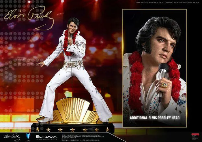 ELVIS PRESLEY - Elvis Aaron Presley 1/4 Superb Scale Hybrid Statue