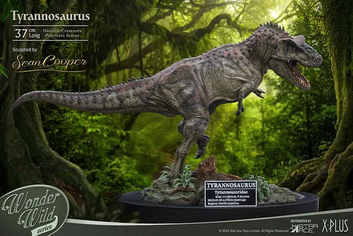 DINOSAUR - The Wonder Wild Series - Tyrannosaurus Rex T-Rex Deluxe Ver. Statue & Fossil Replica