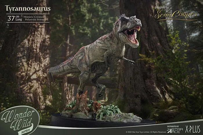 DINOSAUR - The Wonder Wild Series - Tyrannosaurus Rex T-Rex Deluxe Ver. Statue & Fossil Replica