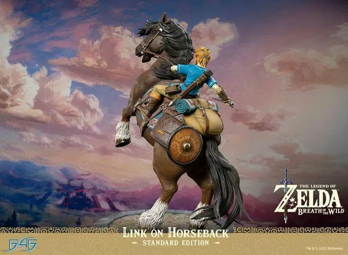 LEGEND OF ZELDA - Breath of the Wild - Link on Horseback Polystone Statue