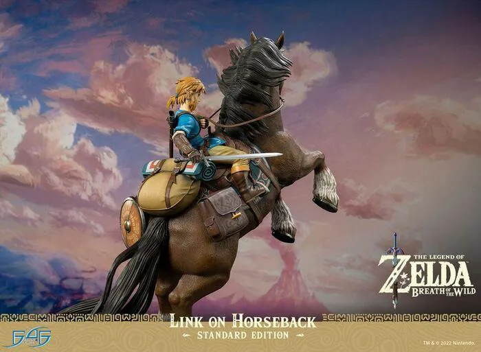 LEGEND OF ZELDA - Breath of the Wild - Link on Horseback Polystone Statue