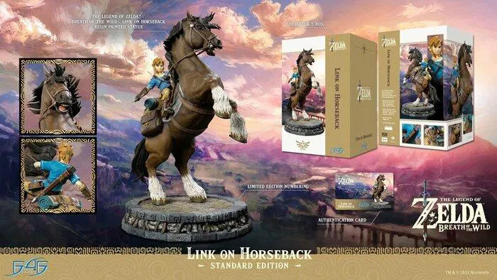 LEGEND OF ZELDA - Breath of the Wild - Link on Horseback Polystone Statue