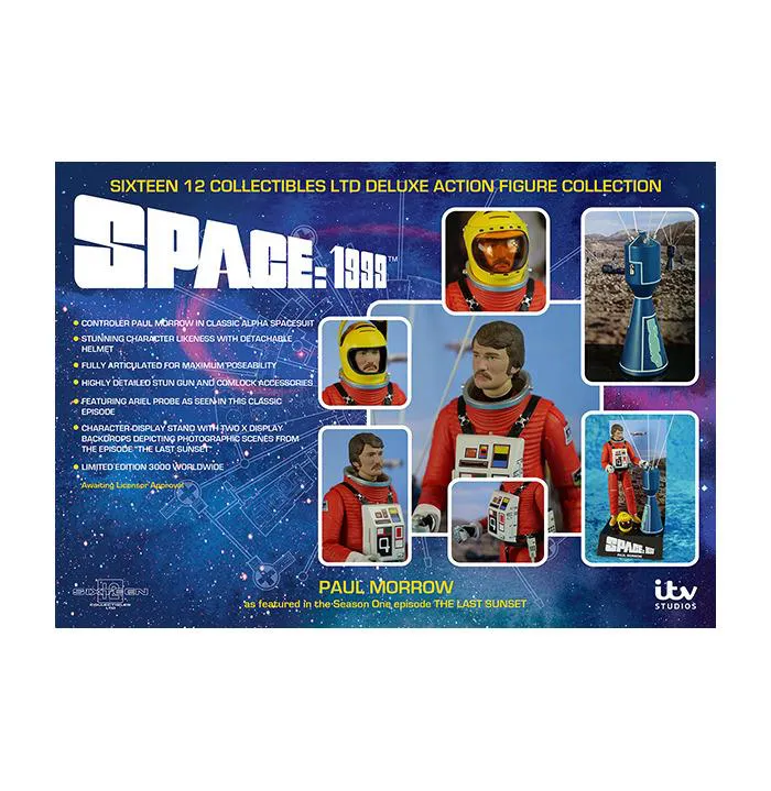 SPACE 1999 - Controller Paul Morrow In Alpha Spacesuit Special Edition with Ariel Probe Capsule Action Figure