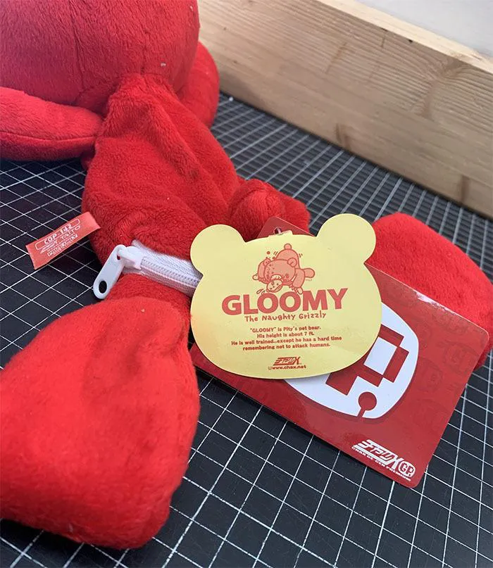 GLOOMY - Chax GP SL CGP-142 Upside Down Pouch Waist Bag Bloody Red Plush