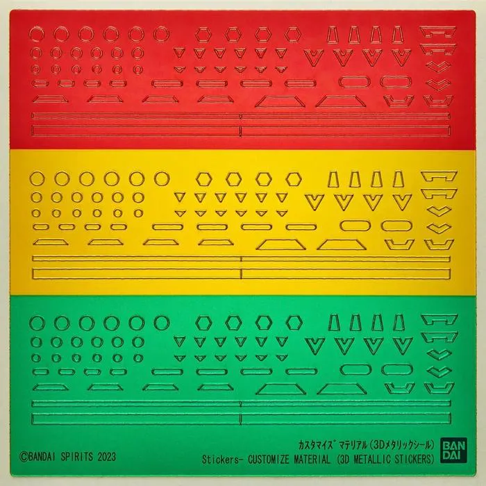 GUNDAM 30MM / 30 MINUTES MISSIONS - 1/144 Customize Material 3D Metallic Stickers Model Kit