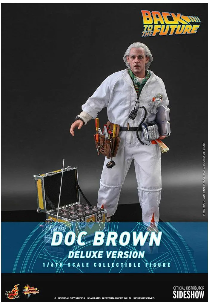 RITORNO AL FUTURO - Back to the Future - Doc Brown Deluxe Ver. 1/6 Action Figure 12" MMS610