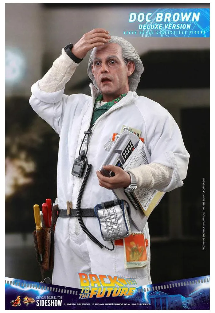 RITORNO AL FUTURO - Back to the Future - Doc Brown Deluxe Ver. 1/6 Action Figure 12" MMS610