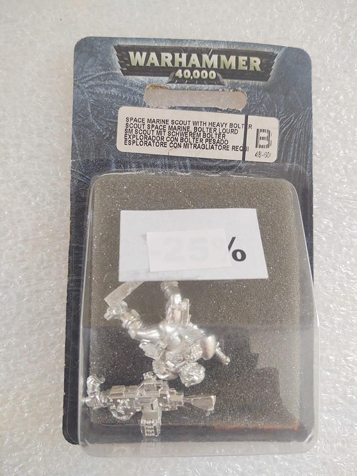 WARHAMMER 40K - Space Marine Scout with Heavy Bolter 48-60