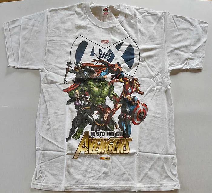 T-SHIRT - Avangers VS X-Men - Io sto con gli Avengers - Size L