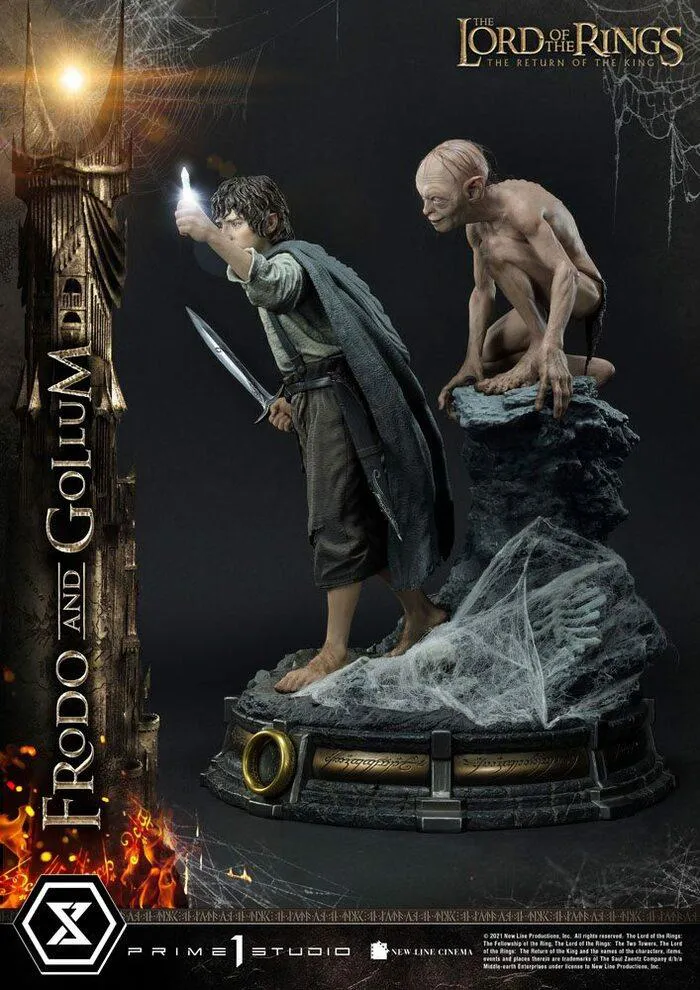 LORD OF THE RINGS - Frodo & Gollum Bonus Ver. 1/4 Polystone Statue