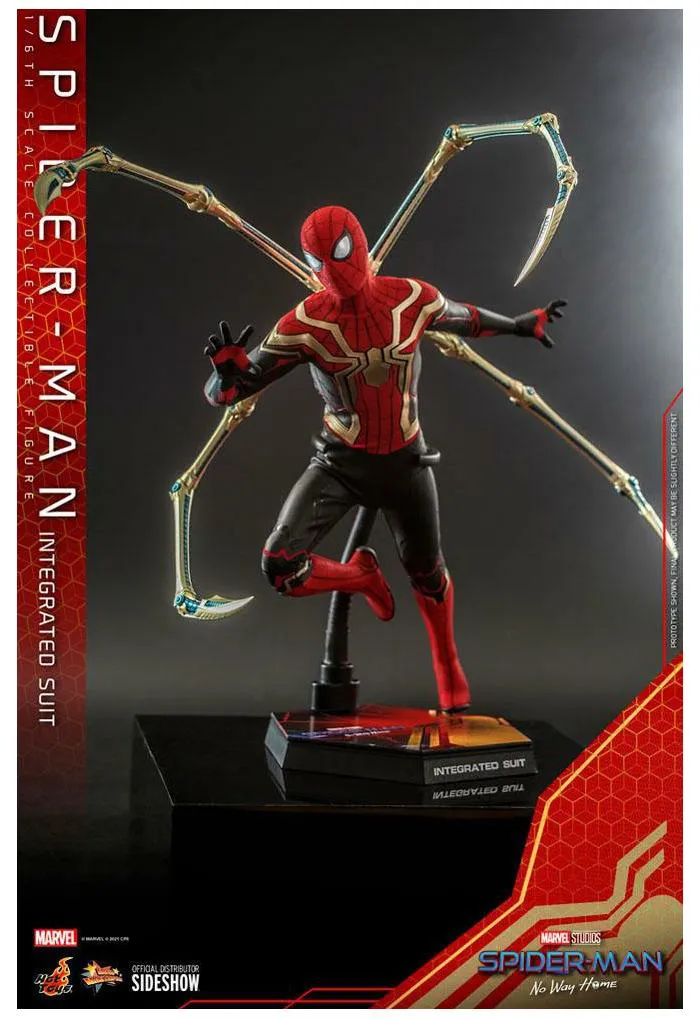 SPIDER-MAN - No Way Home - Spider-Man Integrated Suit 1/6 Action Figure 12" MMS623 - Damaged Box