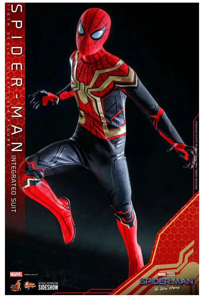 SPIDER-MAN - No Way Home - Spider-Man Integrated Suit 1/6 Action Figure 12" MMS623 - Damaged Box