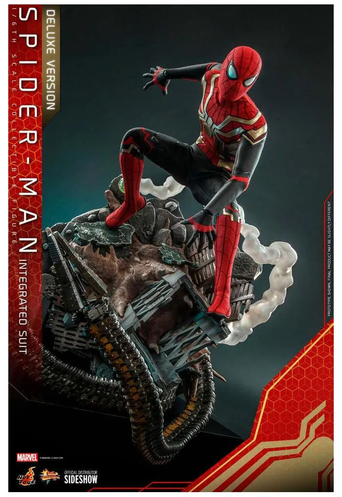SPIDER-MAN - No Way Home - Spider-Man Integrated Suit Deluxe Ver. 1/6 Action Figure 12" MMS624