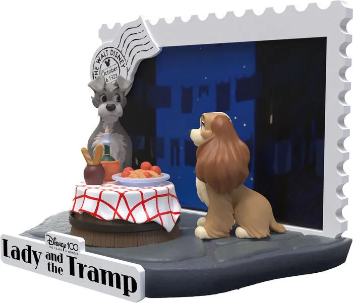 DISNEY - 100th Anniversary D-Stage - Lady And The Tramp Pvc Diorama