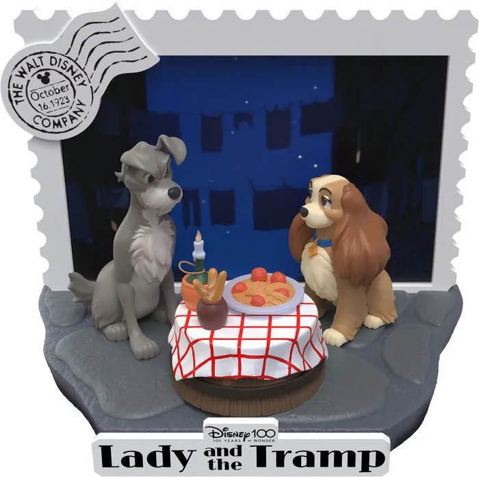 DISNEY - 100th Anniversary D-Stage - Lady And The Tramp Pvc Diorama