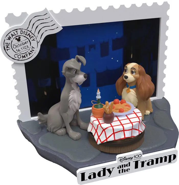 DISNEY - 100th Anniversary D-Stage - Lady And The Tramp Pvc Diorama