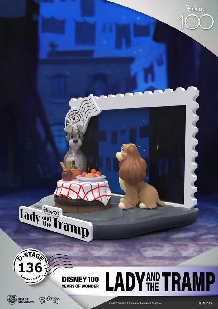 DISNEY - 100th Anniversary D-Stage - Lady And The Tramp Pvc Diorama