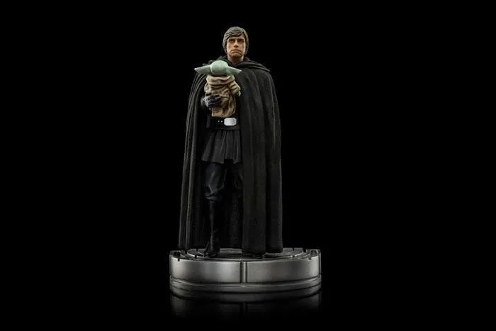 STAR WARS - The Mandalorian - Luke Skywalker and Grogu 1/10 Art Scale Statue
