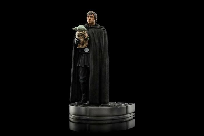 STAR WARS - The Mandalorian - Luke Skywalker and Grogu 1/10 Art Scale Statue