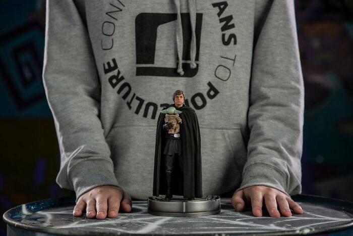 STAR WARS - The Mandalorian - Luke Skywalker and Grogu 1/10 Art Scale Statue
