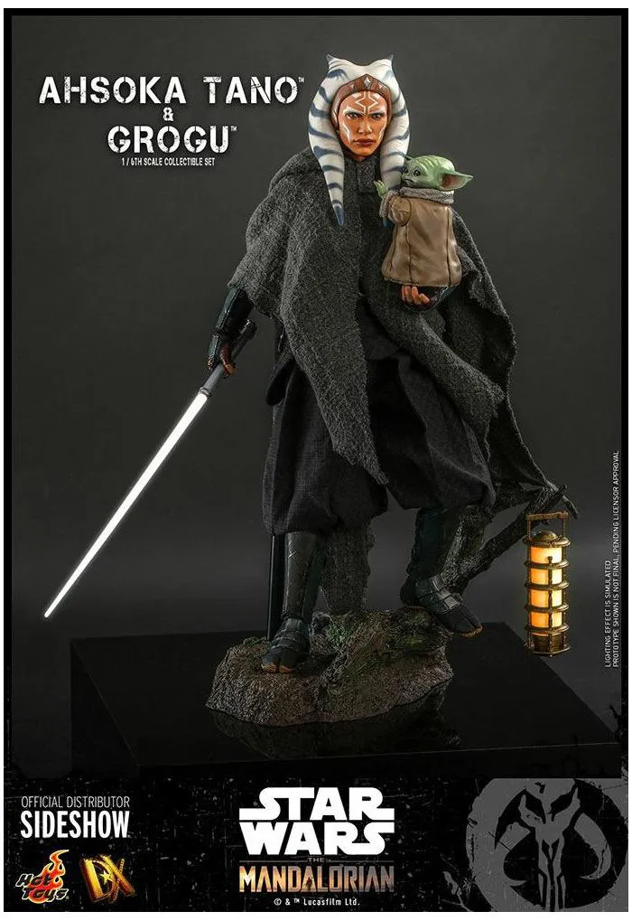 STAR WARS - The Mandalorian - Ahsoka Tano & Grogu 1/6 Action Figure 12" 2-Pack DX-21