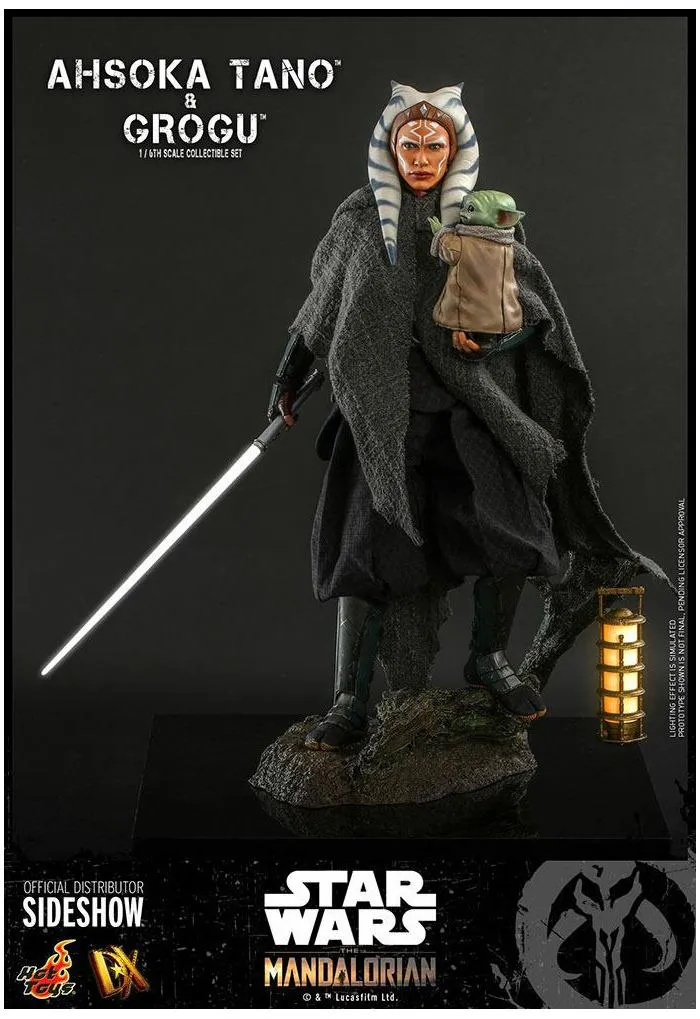 STAR WARS - The Mandalorian - Ahsoka Tano & Grogu 1/6 Action Figure 12" 2-Pack DX-21