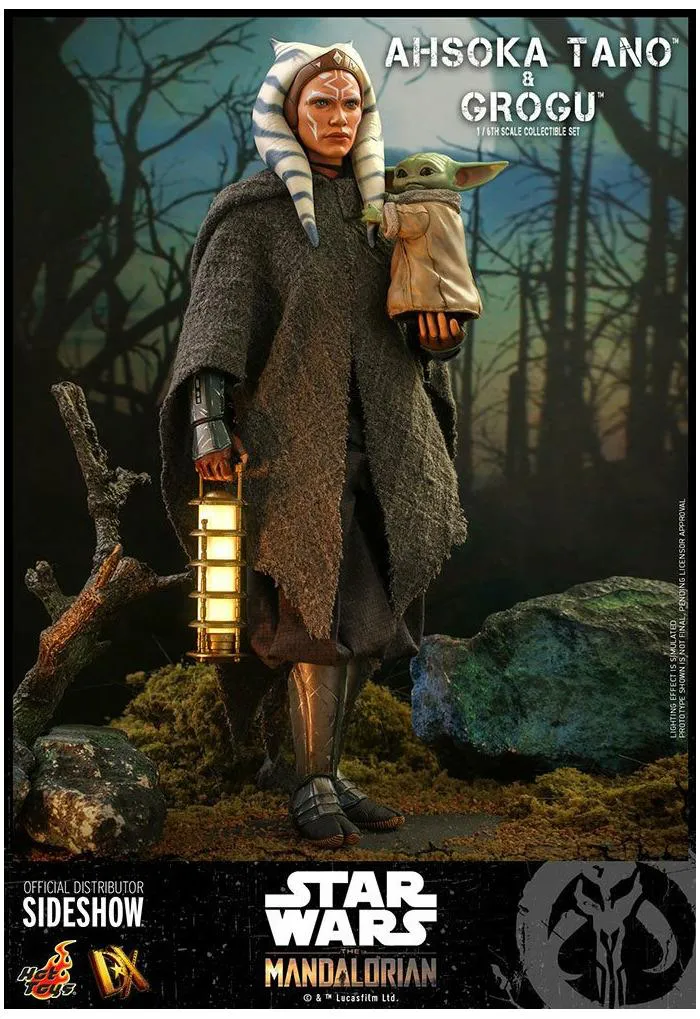 STAR WARS - The Mandalorian - Ahsoka Tano & Grogu 1/6 Action Figure 12" 2-Pack DX-21