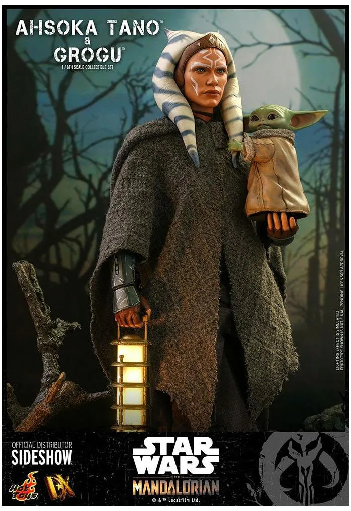 STAR WARS - The Mandalorian - Ahsoka Tano & Grogu 1/6 Action Figure 12" 2-Pack DX-21