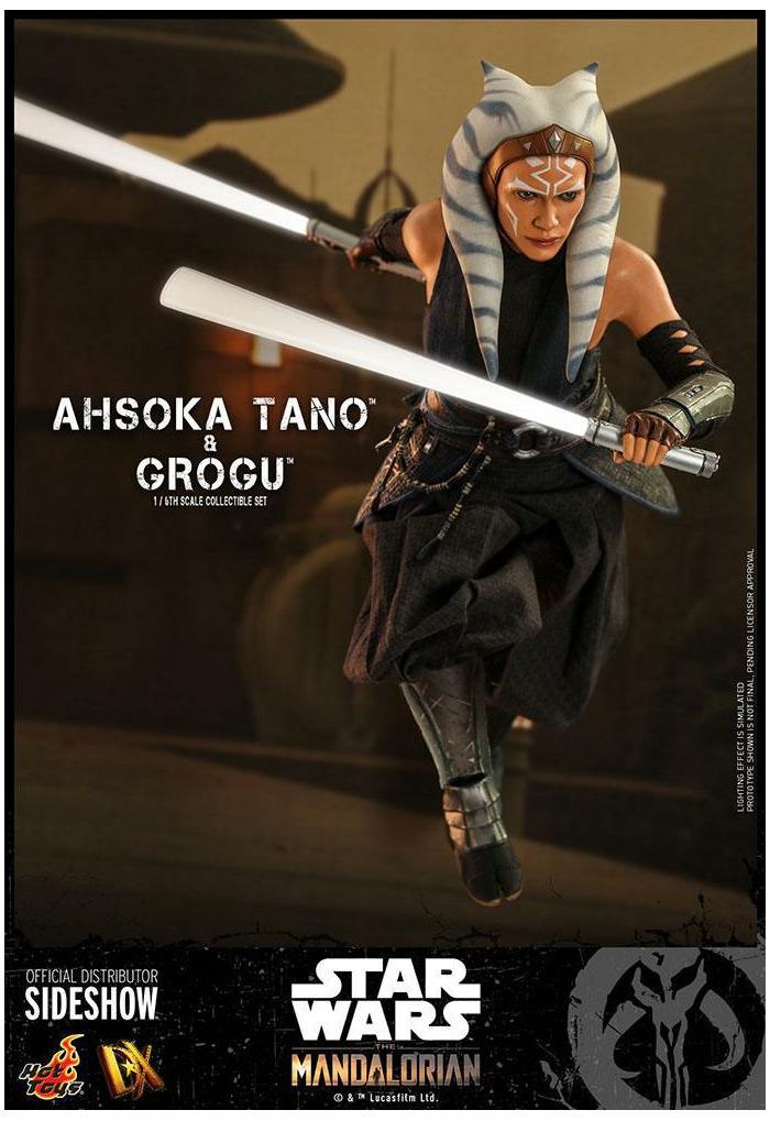 STAR WARS - The Mandalorian - Ahsoka Tano & Grogu 1/6 Action Figure 12" 2-Pack DX-21