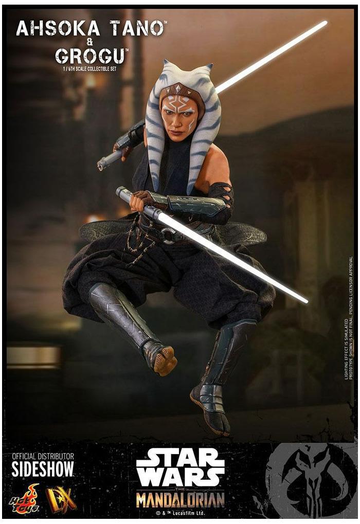 STAR WARS - The Mandalorian - Ahsoka Tano & Grogu 1/6 Action Figure 12" 2-Pack DX-21