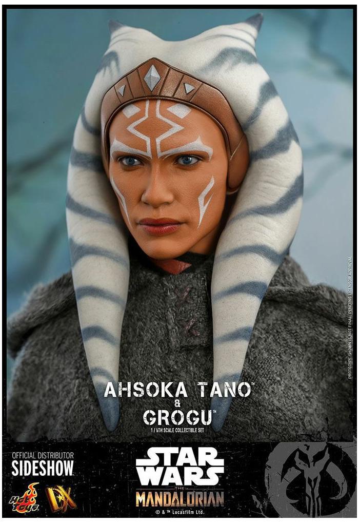 STAR WARS - The Mandalorian - Ahsoka Tano & Grogu 1/6 Action Figure 12" 2-Pack DX-21
