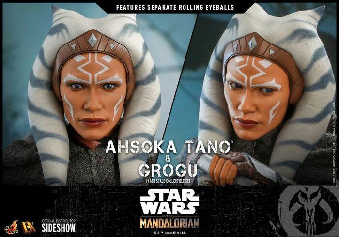 STAR WARS - The Mandalorian - Ahsoka Tano & Grogu 1/6 Action Figure 12" 2-Pack DX-21