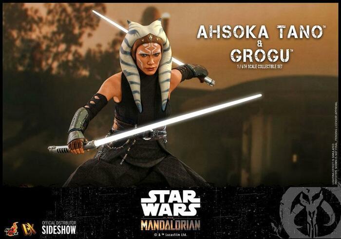 STAR WARS - The Mandalorian - Ahsoka Tano & Grogu 1/6 Action Figure 12" 2-Pack DX-21
