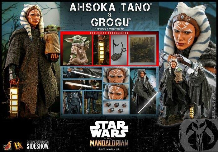 STAR WARS - The Mandalorian - Ahsoka Tano & Grogu 1/6 Action Figure 12" 2-Pack DX-21