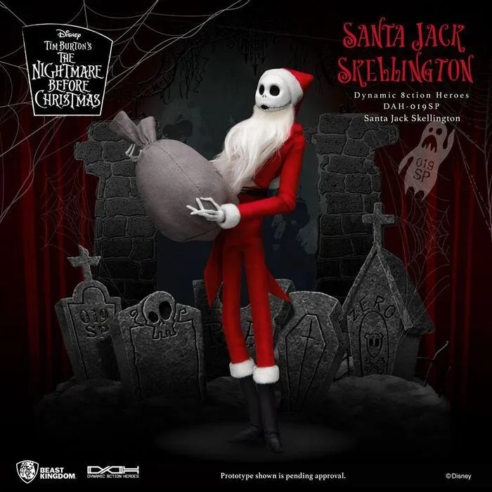 NIGHTMARE BEFORE CHRISTMAS - Santa Jack Skellington 1/9 Dynamic 8ction Heroes Action Figure