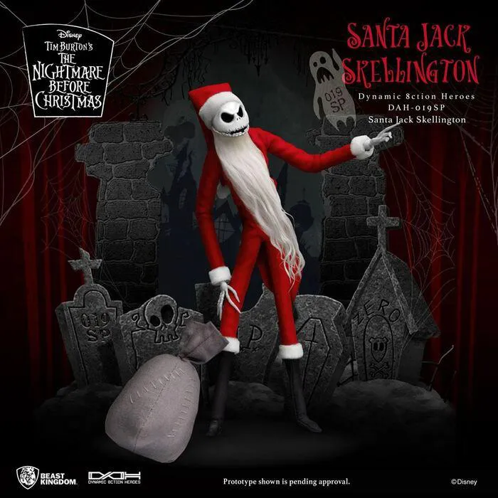 NIGHTMARE BEFORE CHRISTMAS - Santa Jack Skellington 1/9 Dynamic 8ction Heroes Action Figure