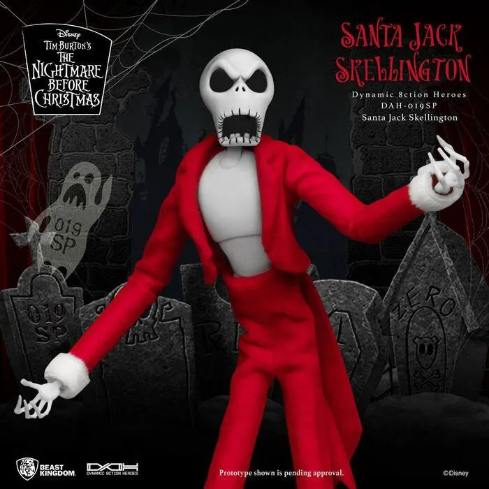 NIGHTMARE BEFORE CHRISTMAS - Santa Jack Skellington 1/9 Dynamic 8ction Heroes Action Figure