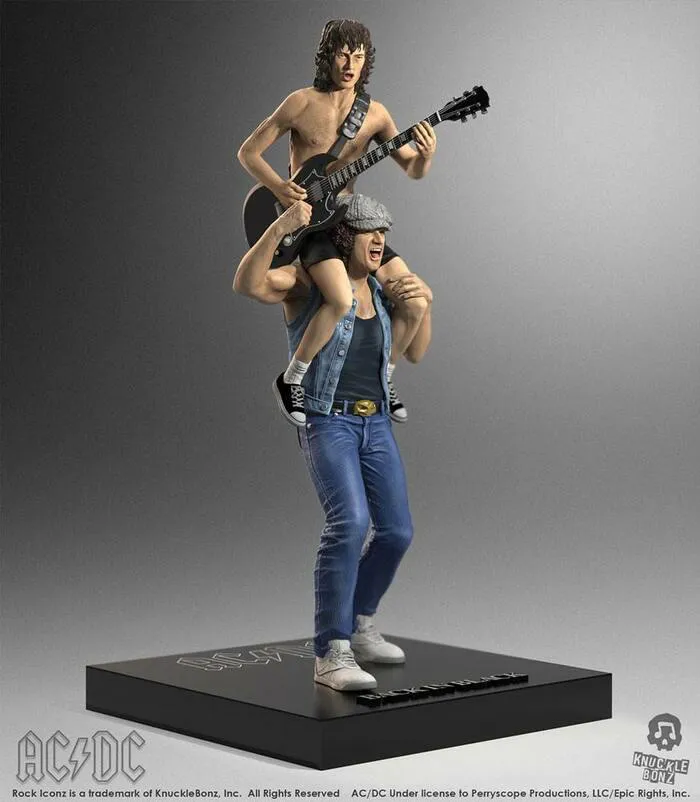 AC/DC - Rock Iconz - Angus & Brian 1/9 Polystone Statue