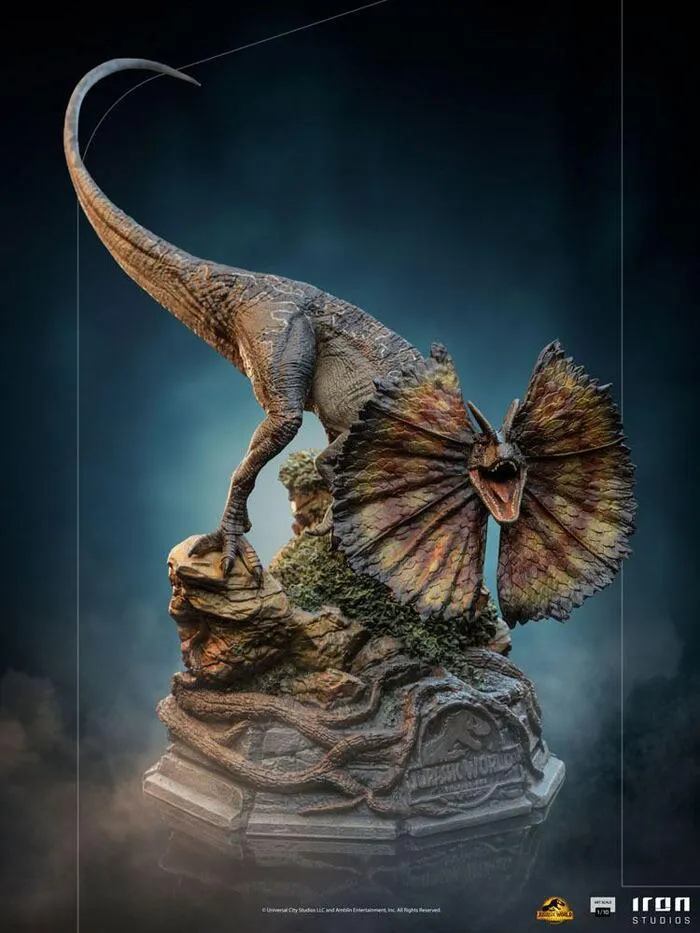 JURASSIC WORLD - Dominion - Dilophosaurus 1/10 Art Scale Statue