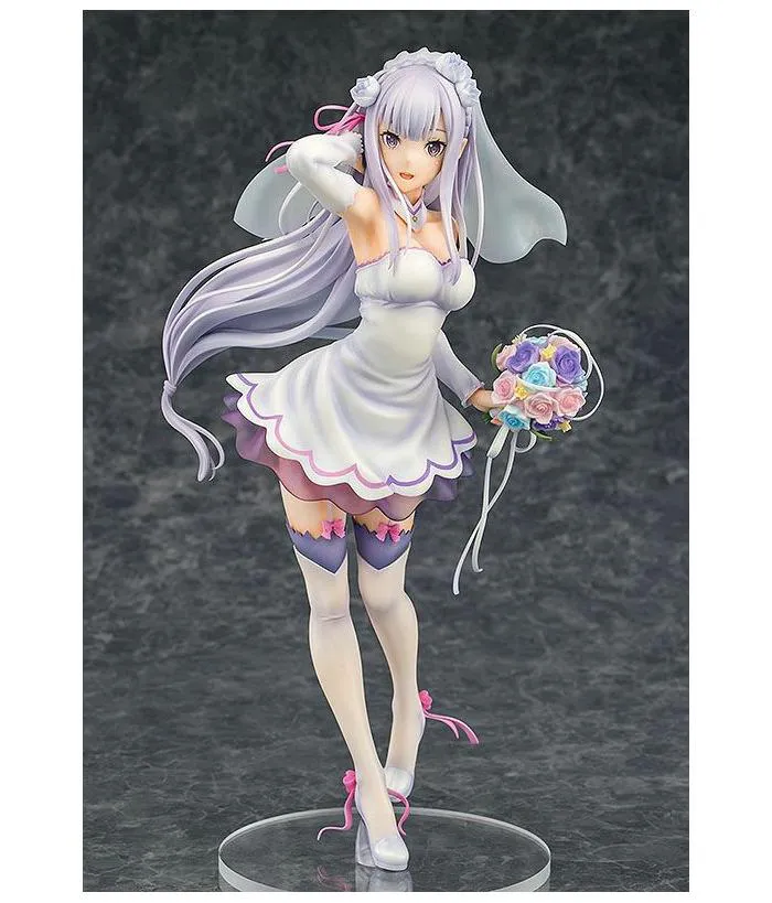 RE:ZERO Starting Life in Another World - Emilia Wedding Ver. 1/7 Pvc Figure