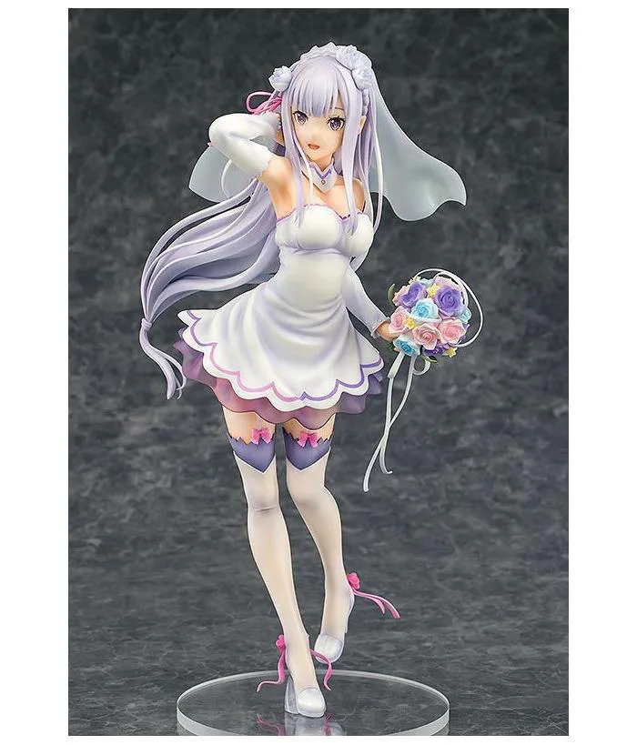 RE:ZERO Starting Life in Another World - Emilia Wedding Ver. 1/7 Pvc Figure