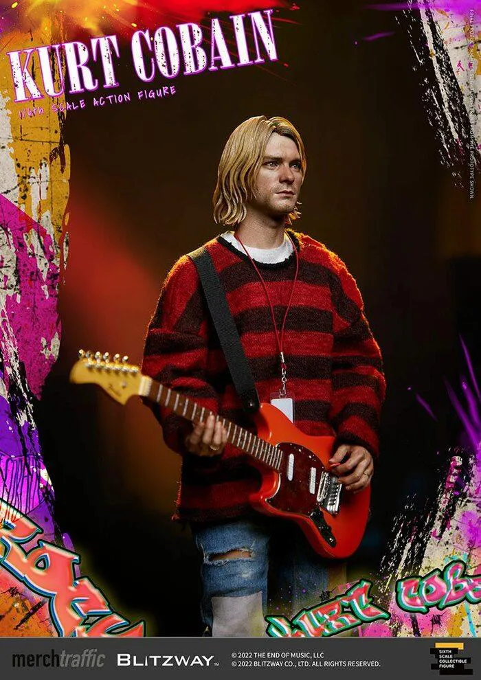 NIRVANA - Kurt Cobain On Stage 1/6 Action Figure 12"