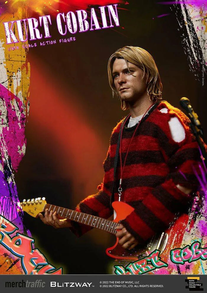 NIRVANA - Kurt Cobain On Stage 1/6 Action Figure 12"