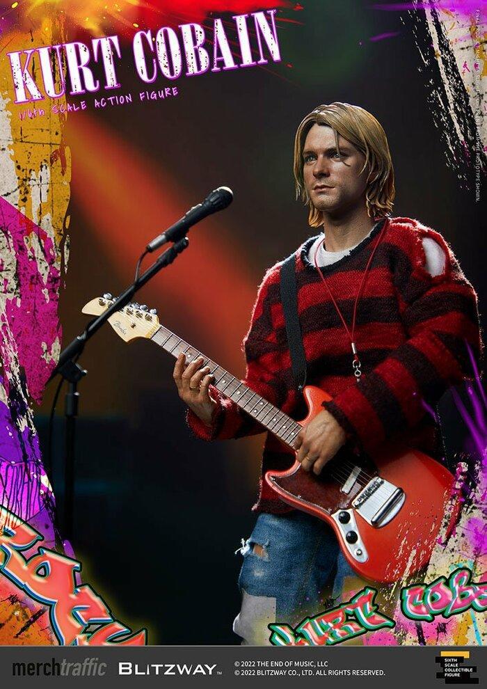 NIRVANA - Kurt Cobain On Stage 1/6 Action Figure 12"