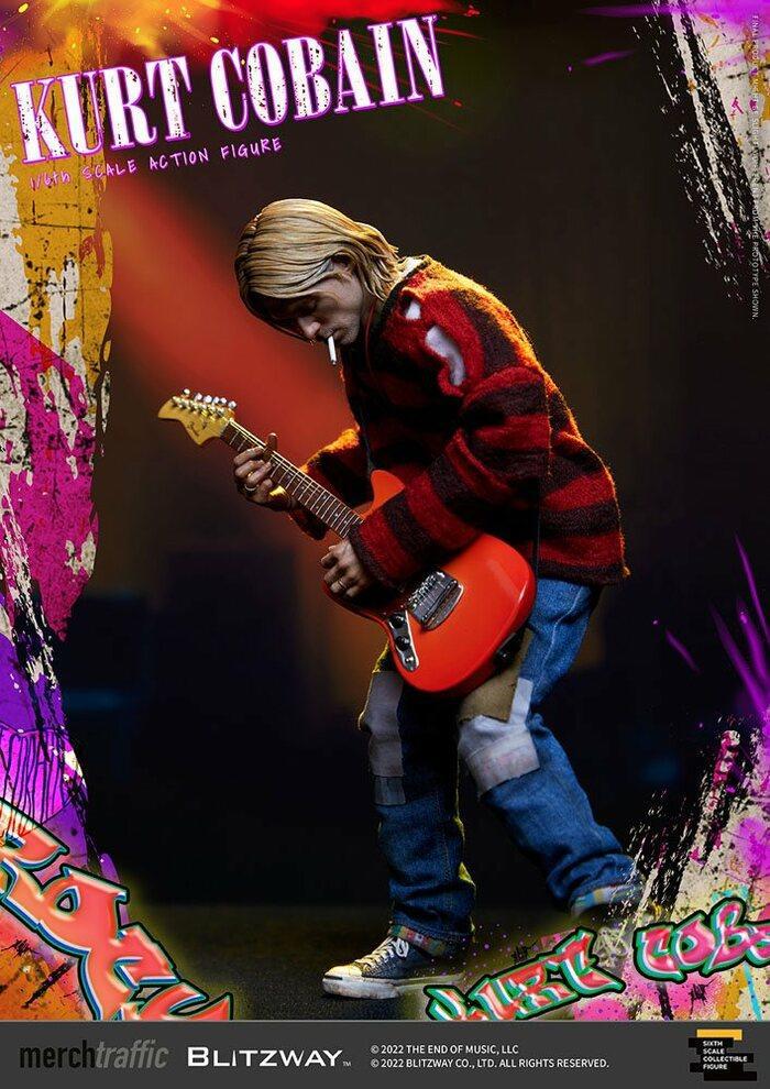 NIRVANA - Kurt Cobain On Stage 1/6 Action Figure 12"