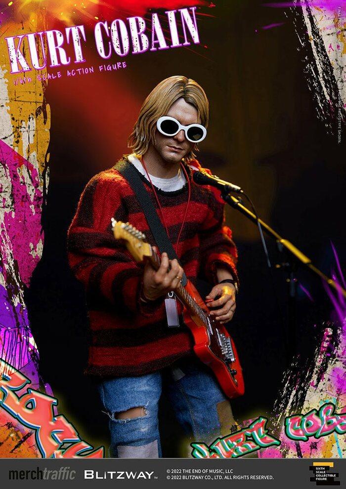 NIRVANA - Kurt Cobain On Stage 1/6 Action Figure 12"