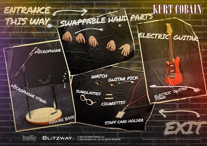 NIRVANA - Kurt Cobain On Stage 1/6 Action Figure 12"