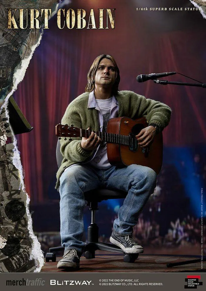 NIRVANA - Kurt Cobain Unplugged 1/4 Superb Scale Statue