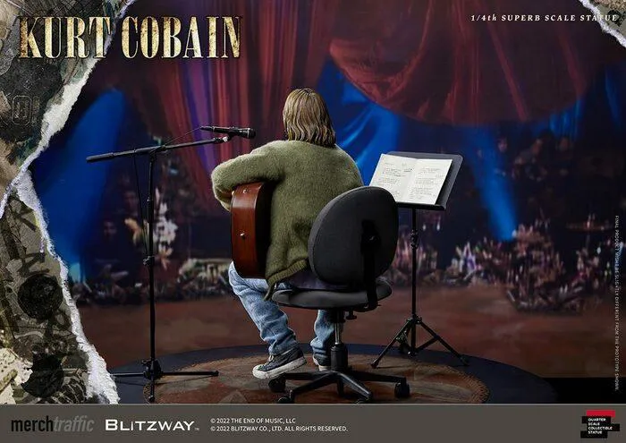 NIRVANA - Kurt Cobain Unplugged 1/4 Superb Scale Statue