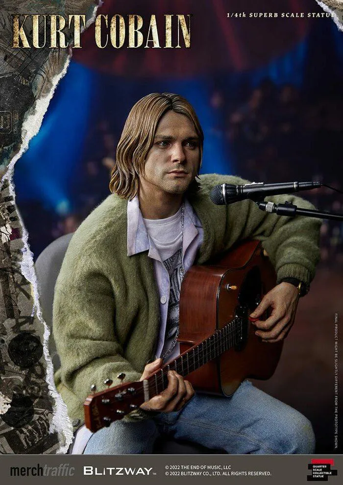 NIRVANA - Kurt Cobain Unplugged 1/4 Superb Scale Statue